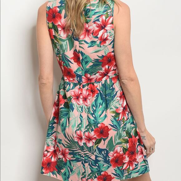 Floral Print Dress Skater - Picture 3 of 7